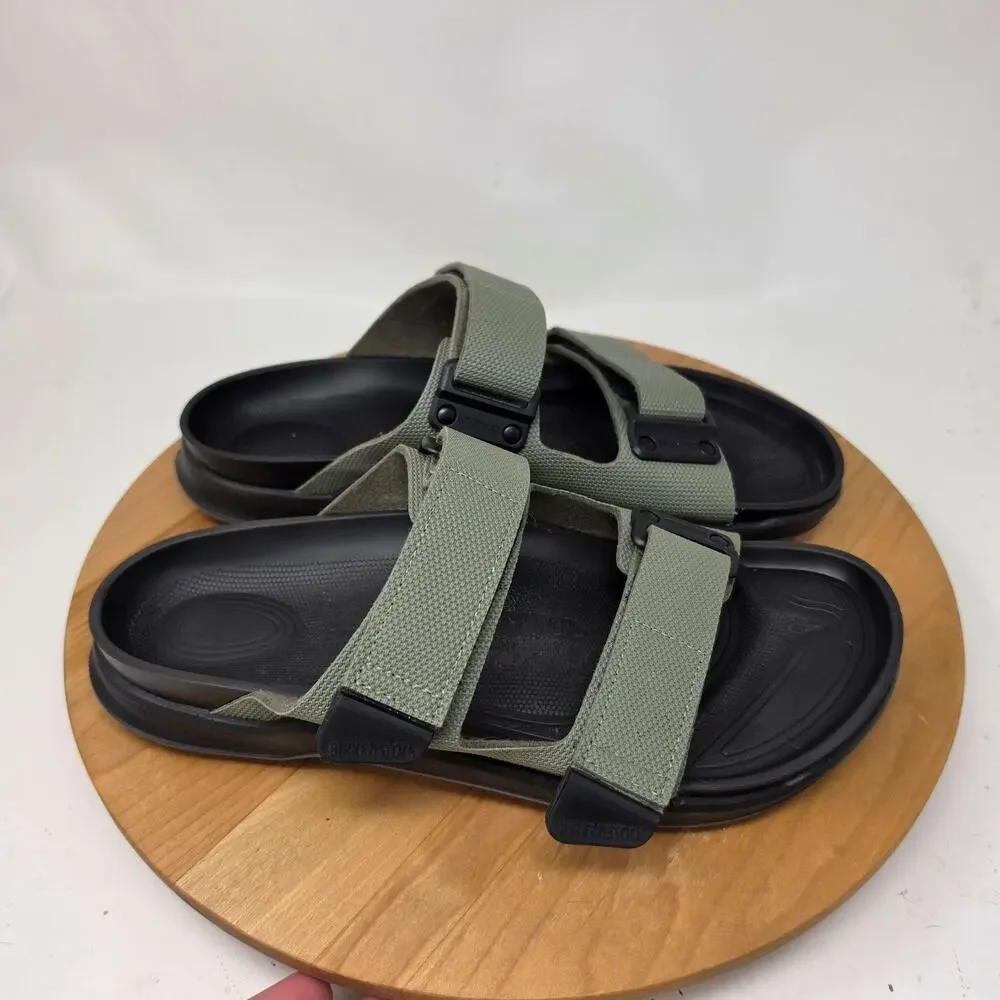 Birkenstock Sandals Mens 9 Atacama Green Black Sport Slide Outdoor Summer Preppy